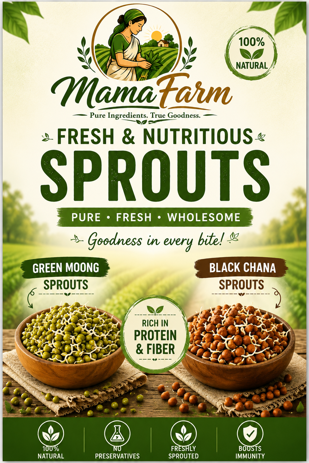 MamaFarm Organic Sprouts Banner